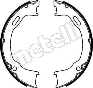 METELLI Bremsebakkesæt, parkeringsbremse 530364 for CHRYSLER JEEP