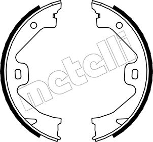 METELLI Bremsebakkesæt, parkeringsbremse 530369 for LAND ROVER ROVER