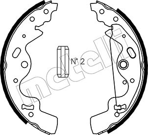 METELLI Bremsebakkesæt 530370 for ROVER