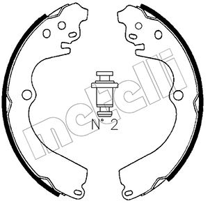 METELLI Bremsebakkesæt 530383 for SUBARU