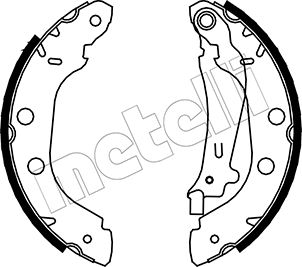 METELLI Bremsebakkesæt 530354 for NISSAN RENAULT