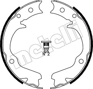 METELLI Bremsebakkesæt, parkeringsbremse 530386 for SUBARU