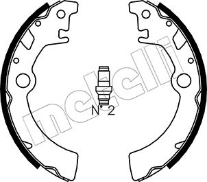 METELLI Bremsebakkesæt 530400 for SUZUKI