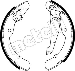 METELLI Bremsebakkesæt 530379 for SKODA VW BYD