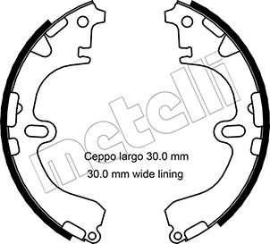 METELLI Bremsebakkesæt 530422 for TOYOTA