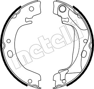 METELLI Bremsebakkesæt, parkeringsbremse 530446 for TOYOTA