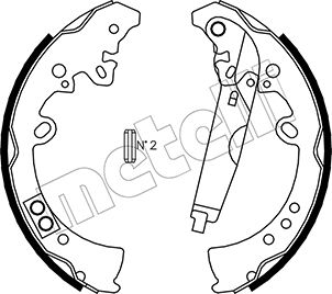 METELLI Bremsebakkesæt 530445 for TOYOTA