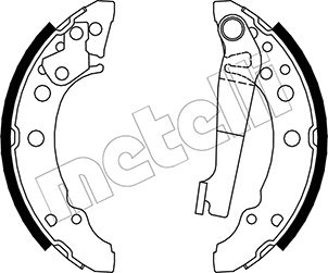 METELLI Bremsebakkesæt 530465 for VW SEAT AUDI