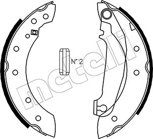 METELLI Bremsebakkesæt 530476 for VOLVO FSO