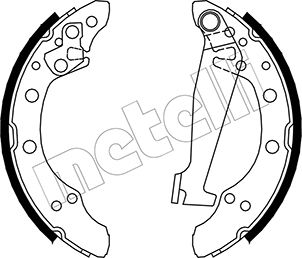 METELLI Bremsebakkesæt 530468 for SKODA VW SEAT AUDI CHERY