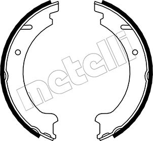 METELLI Bremsebakkesæt, parkeringsbremse 530478 for VOLVO