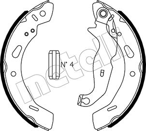 METELLI Bremsebakkesæt 530490 for FORD