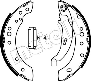 METELLI Bremsebakkesæt 530513 for RENAULT