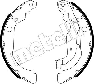 METELLI Bremsebakkesæt 530535 for RENAULT DACIA