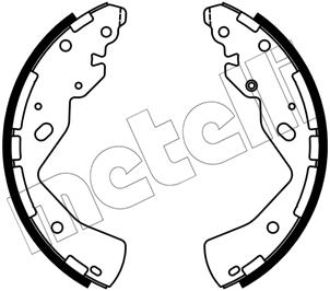METELLI Bremsebakkesæt 530668 for NISSAN