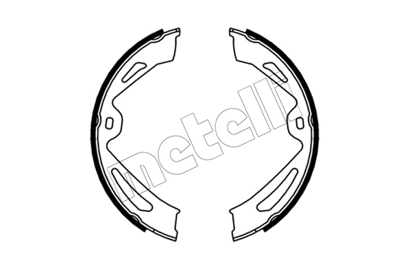 METELLI Bremsebakkesæt, parkeringsbremse 530726 for PORSCHE AUDI