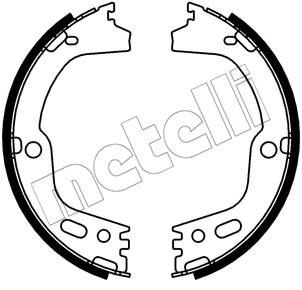 METELLI Bremsebakkesæt, parkeringsbremse 530756 for HYUNDAI
