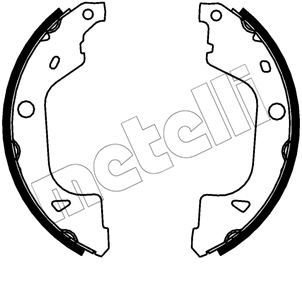 METELLI Bremsebakkesæt 530775 for MITSUBISHI RENAULT