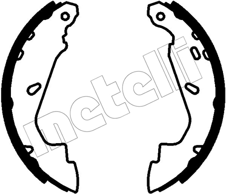 METELLI Bremsebakkesæt 530790 for DACIA