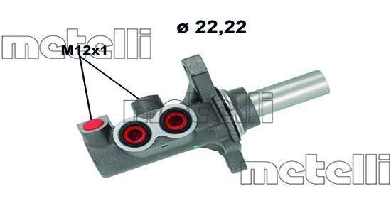 METELLI Hovedbremsecylinder 051268 for DACIA