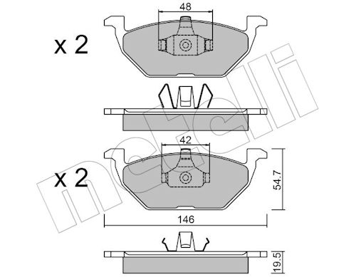 METELLI Bremseklodser 2202111