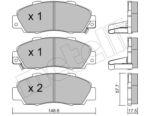METELLI Bremseklodser 2202980