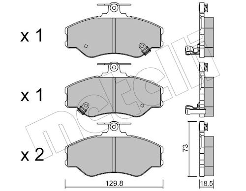 METELLI Bremseklodser 2203660