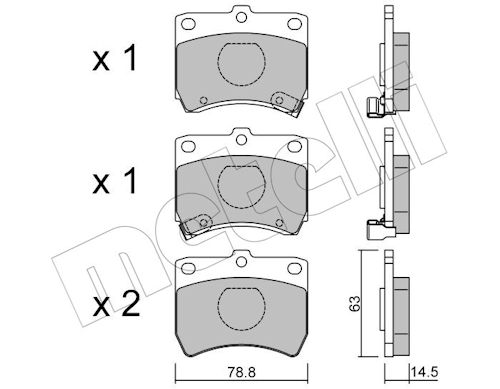 METELLI Bremseklodser 2203700