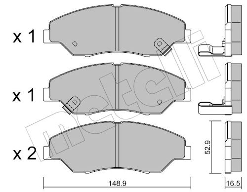 METELLI Bremseklodser 2203760
