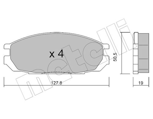 METELLI Bremseklodser 2204090