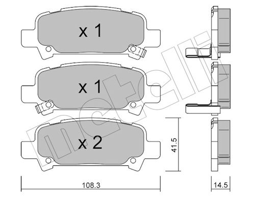 METELLI Bremseklodser 2204140