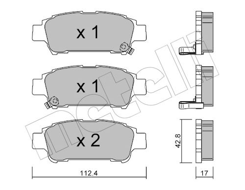 METELLI Bremseklodser 2204280