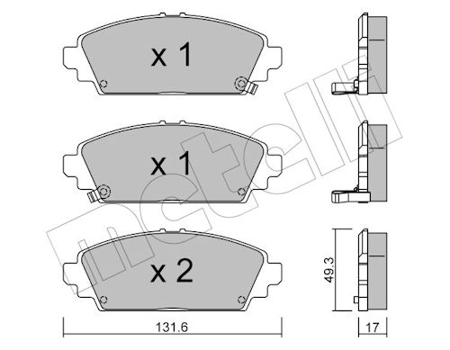METELLI Bremseklodser 2204630