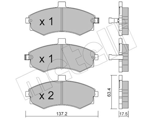 METELLI Bremseklodser 2205040