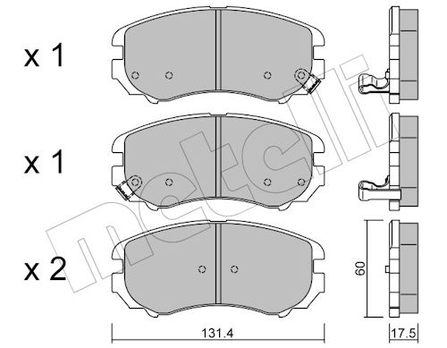 METELLI Bremseklodser 2205030