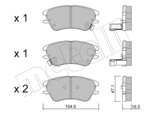 METELLI Bremseklodser 2205020