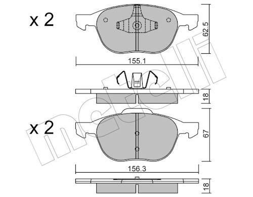 METELLI Bremseklodser 2205340