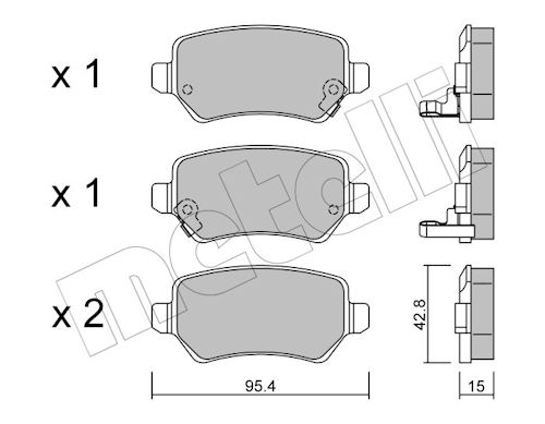 METELLI Bremseklodser 2205420