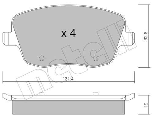 METELLI Bremseklodser 2205470