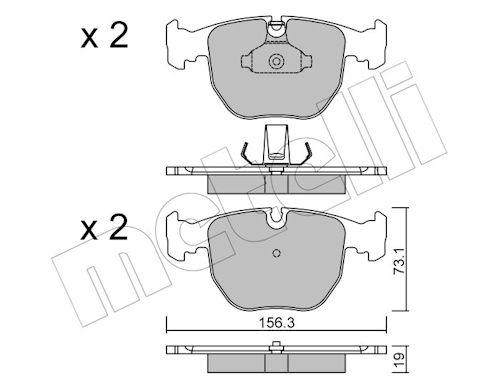 METELLI Bremseklodser 2205590
