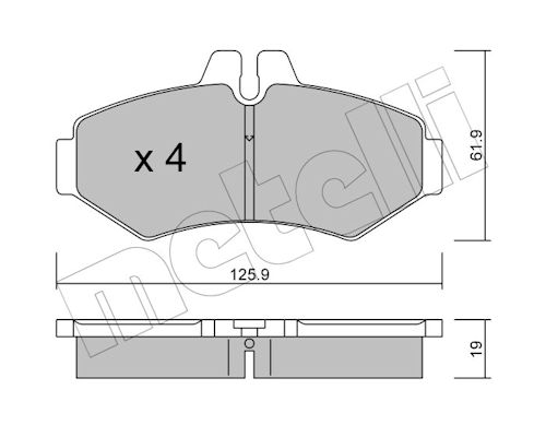 METELLI Bremseklodser 2205720