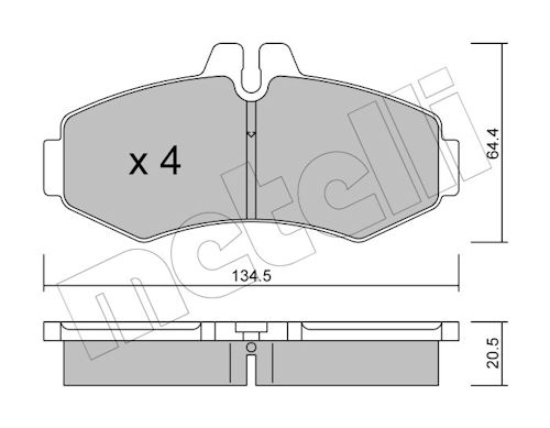 METELLI Bremseklodser 2205730