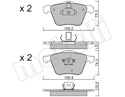 METELLI Bremseklodser 2205990