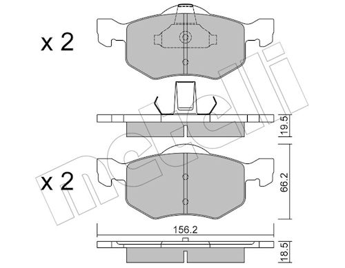 METELLI Bremseklodser 2206090