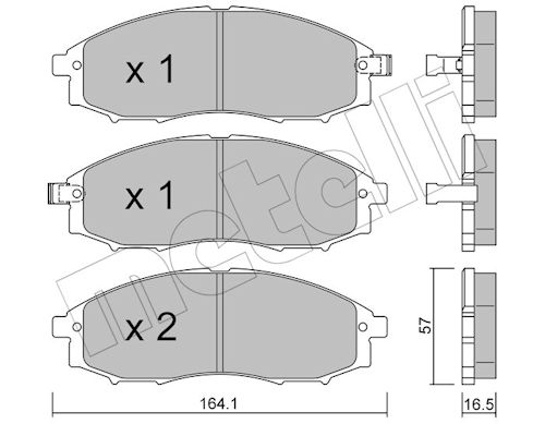METELLI Bremseklodser 2206110