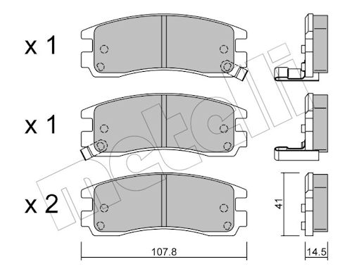 METELLI Bremseklodser 2206970