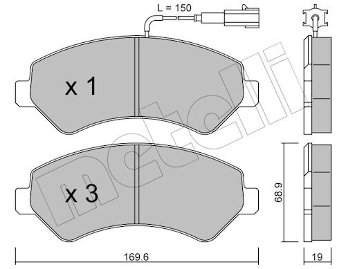 METELLI Bremseklodser 2207090