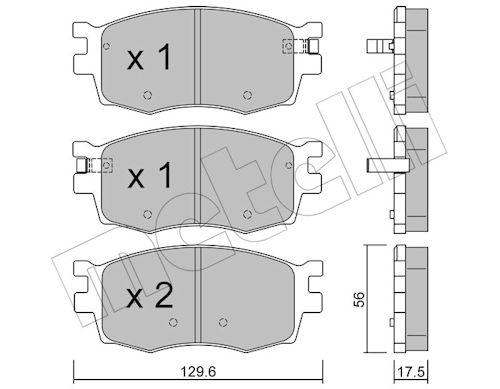 METELLI Bremseklodser 2207240