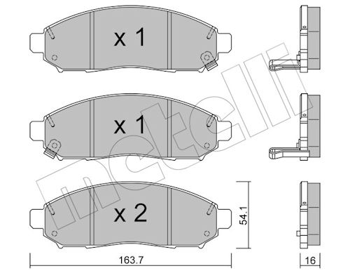 METELLI Bremseklodser 2207431