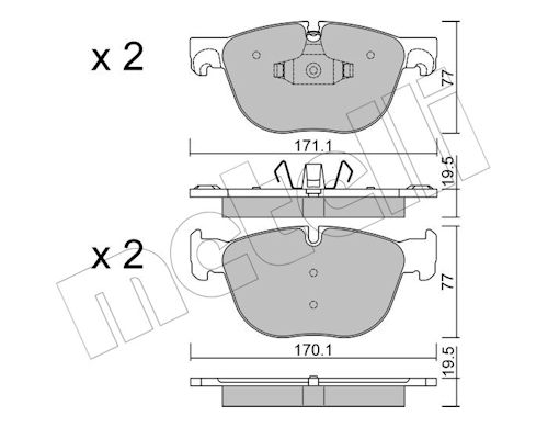 METELLI Bremseklodser 2207700
